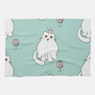 Cat pattern kitchen towel