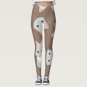 Cat pattern leggings