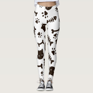 Cat pattern leggings