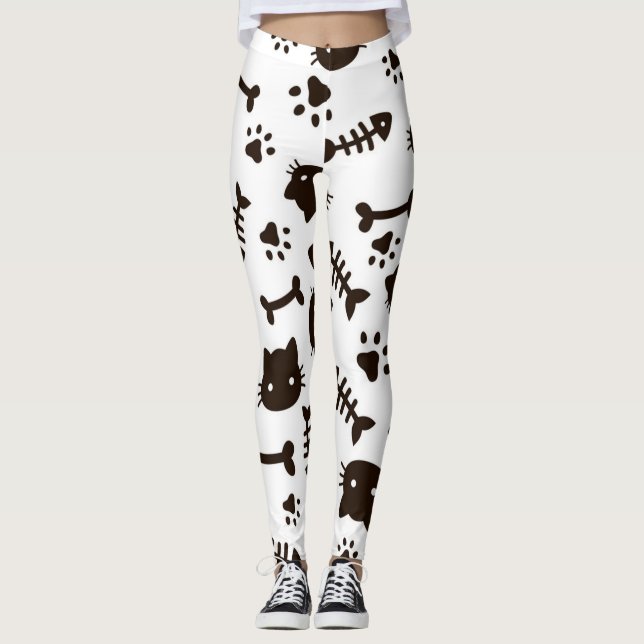 Cat pattern leggings (Front)