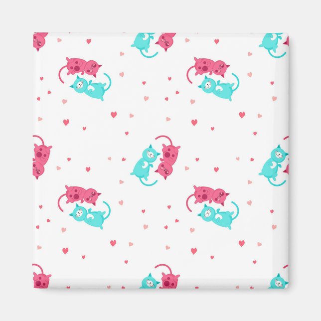 Cat pattern magnet (Front)