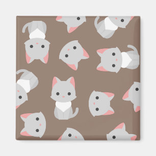 Cat pattern magnet