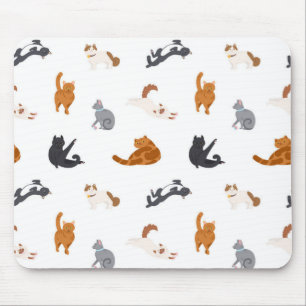 Cat pattern mouse pad