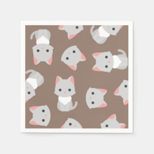 Cat pattern napkin