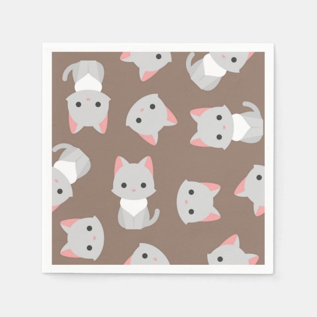 Cat pattern napkin (Front)