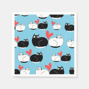 Cat pattern napkin