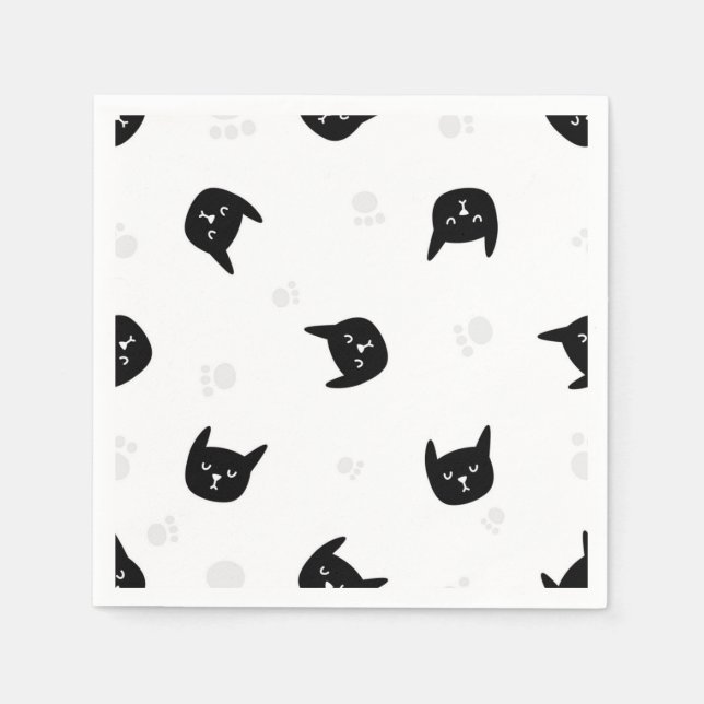 Cat pattern napkin (Front)