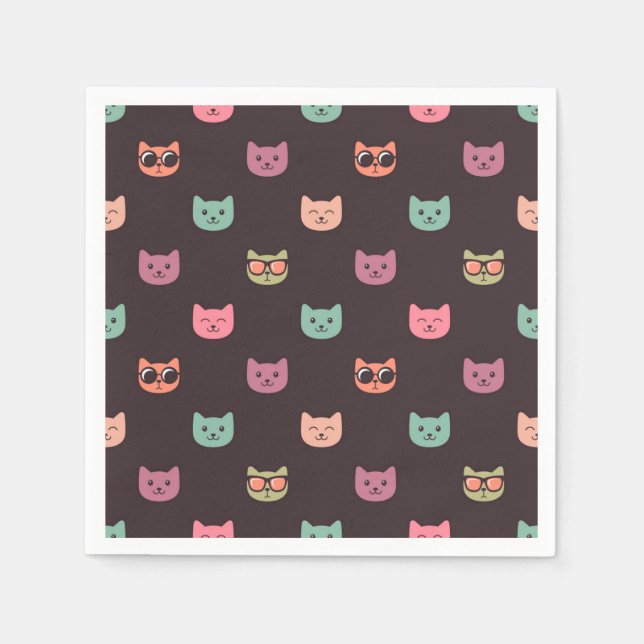 Cat pattern napkin (Front)