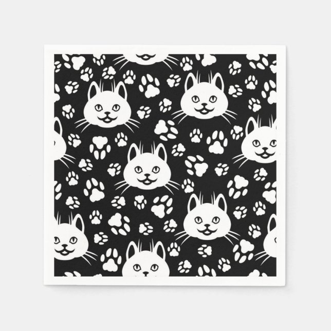 Cat pattern napkin (Front)