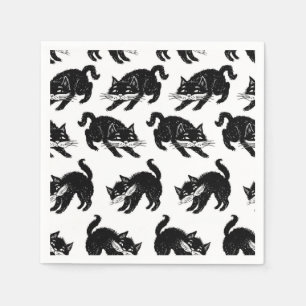Cat pattern napkin