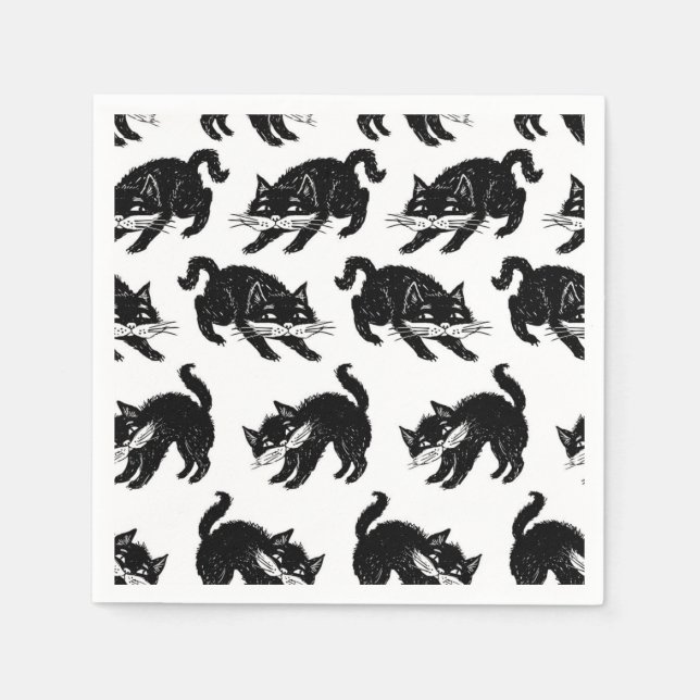 Cat pattern napkin (Front)