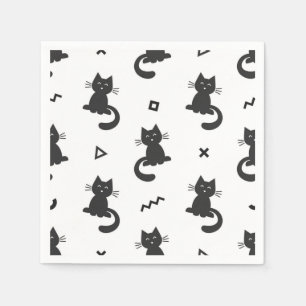Cat pattern napkin