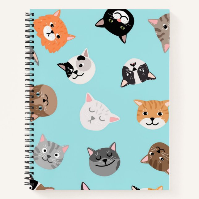 Cat pattern notebook (Front)