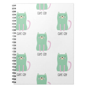 Cat pattern notebook