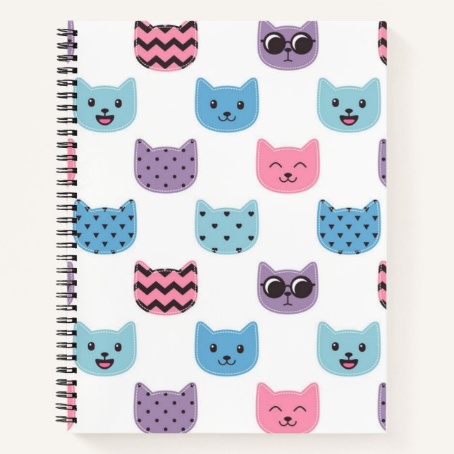 Cat pattern notebook (Front)