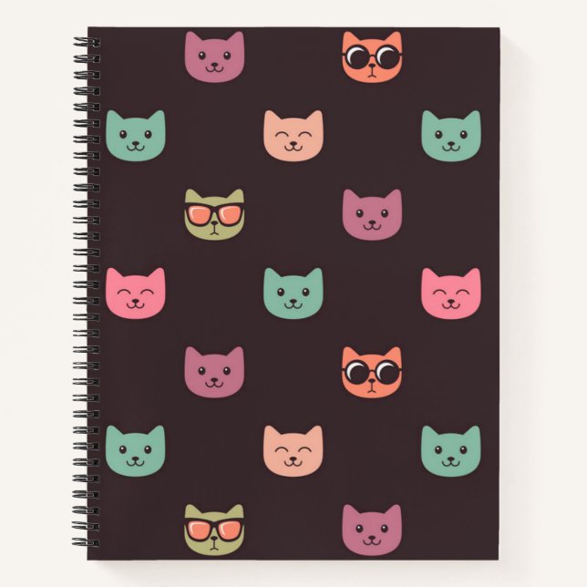 Cat pattern notebook (Front)
