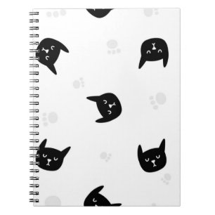 Cat pattern notebook