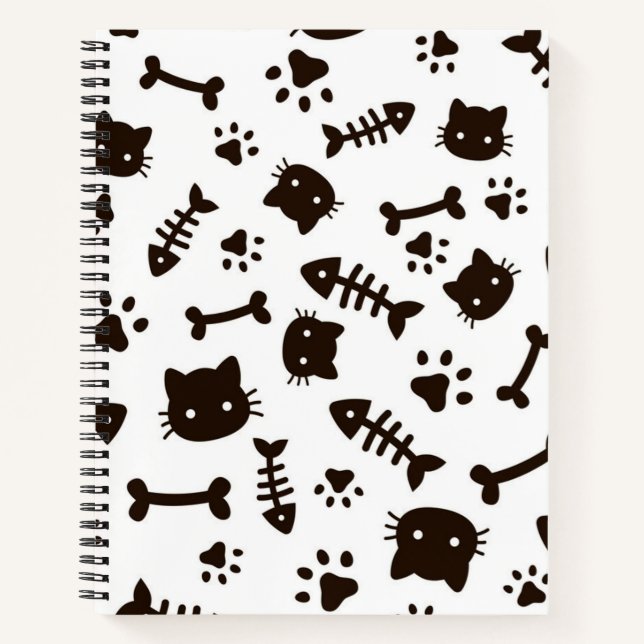 Cat pattern notebook (Front)