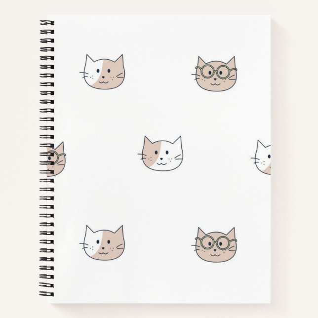 Cat pattern notebook (Front)