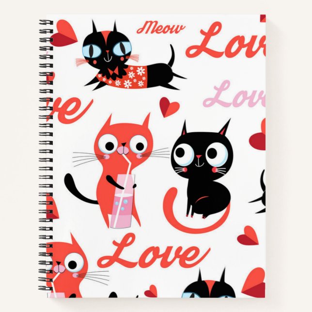 Cat pattern notebook (Front)