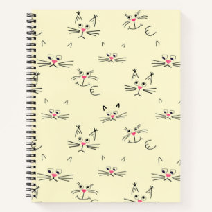 Cat pattern notebook