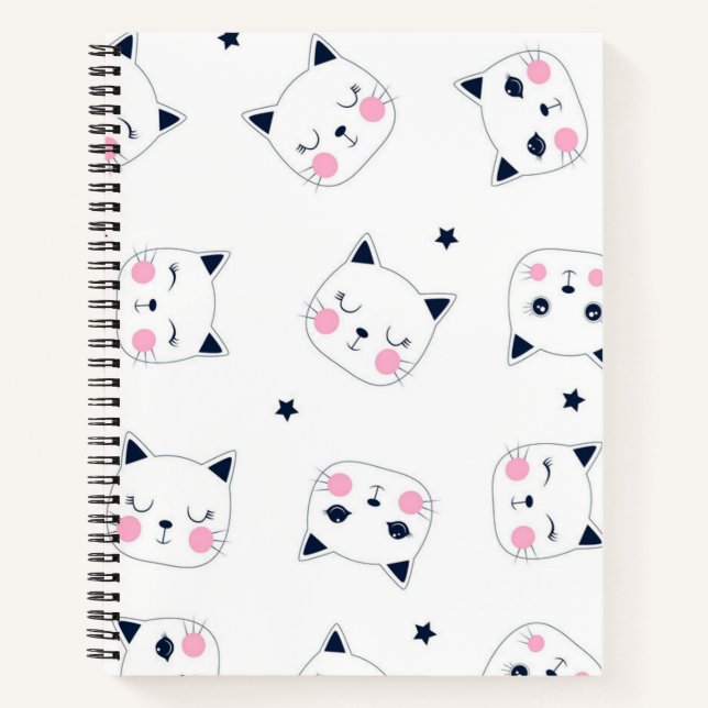 Cat pattern notebook (Front)