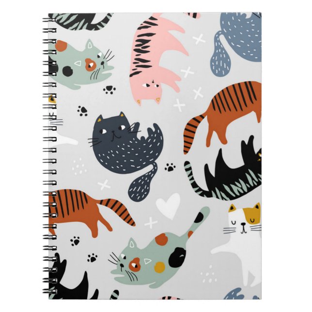 Cat pattern notebook (Front)