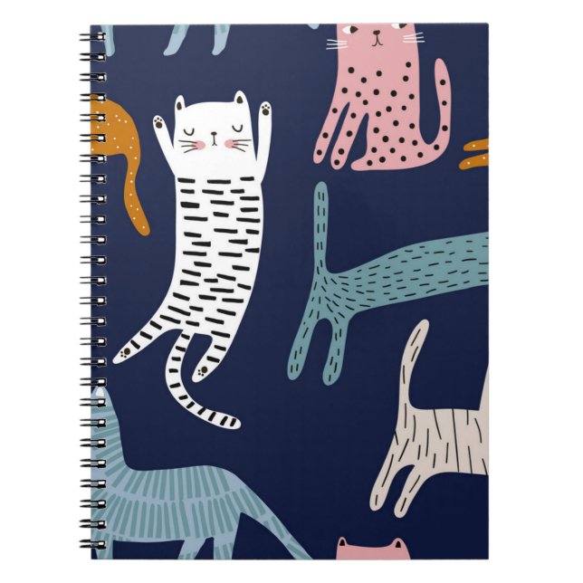 Cat pattern notebook (Front)