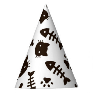 Cat pattern party hat