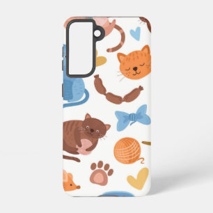 Cat pattern samsung galaxy case