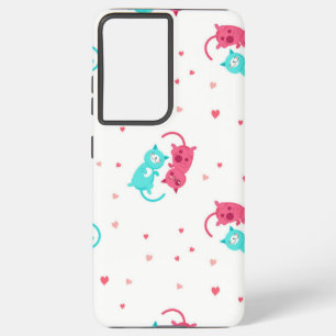 Cat pattern samsung galaxy case