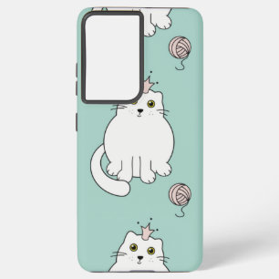 Cat pattern samsung galaxy case