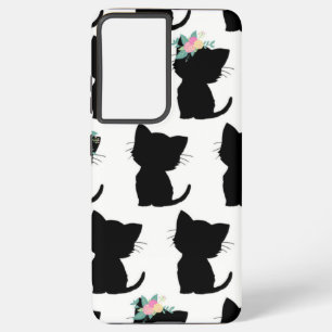 Cat pattern samsung galaxy case