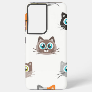 Cat pattern samsung galaxy case