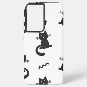 Cat pattern samsung galaxy case