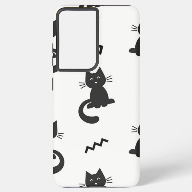 Cat pattern samsung galaxy s21 ultra case (Back)