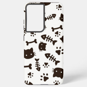 Cat pattern samsung galaxy case