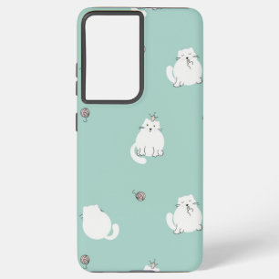 Cat pattern samsung galaxy case