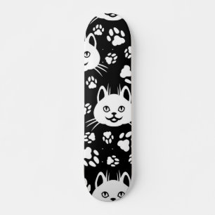 Cat pattern skateboard