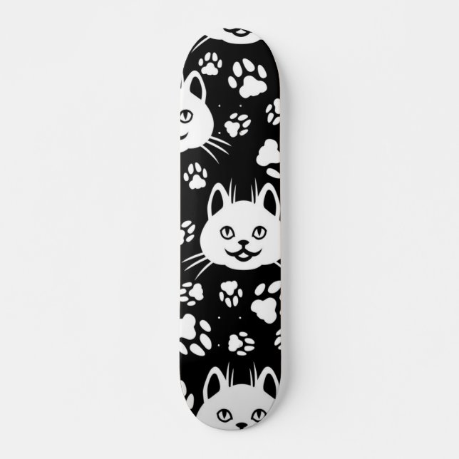 Cat pattern skateboard (Front)