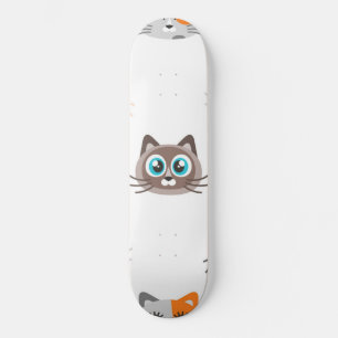Cat pattern skateboard