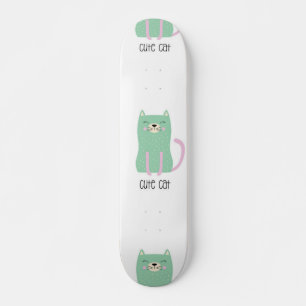 Cat pattern skateboard