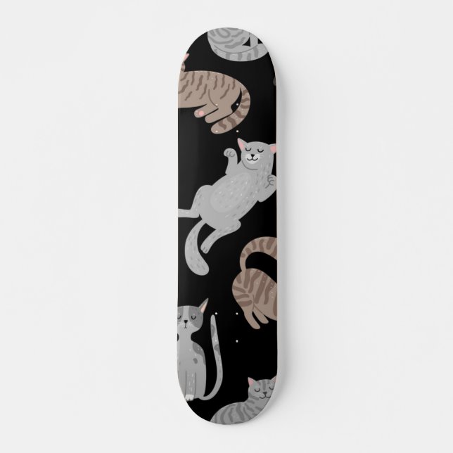 Cat pattern skateboard (Front)