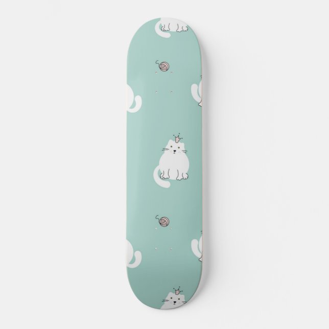 Cat pattern skateboard (Front)