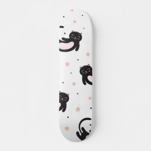 Cat pattern skateboard