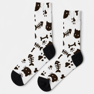 Cat pattern socks