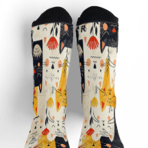 Cat Pattern Socks For Cat Lovers