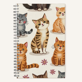 Cat Pattern Square Notepad Notebook