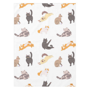 Cat pattern tablecloth