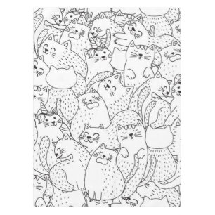 Cat pattern tablecloth